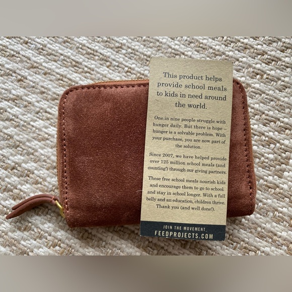 FEED Cognac Suede Wallet - Picture 3 of 15